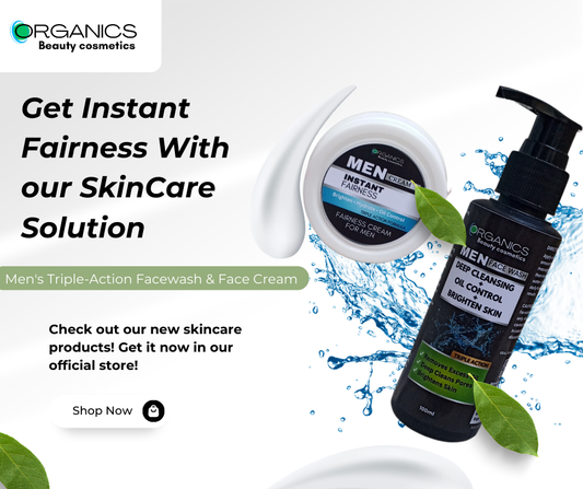 Pack of 2 Men's Facewash & Whitening Cream